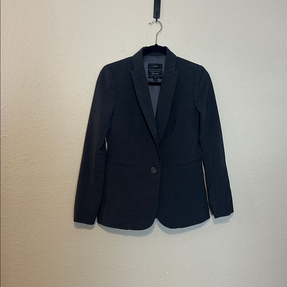 J.‎ Crew Parke Blazer in Italian Stretch Wool Gray Size 0 - Picture 3 of 8